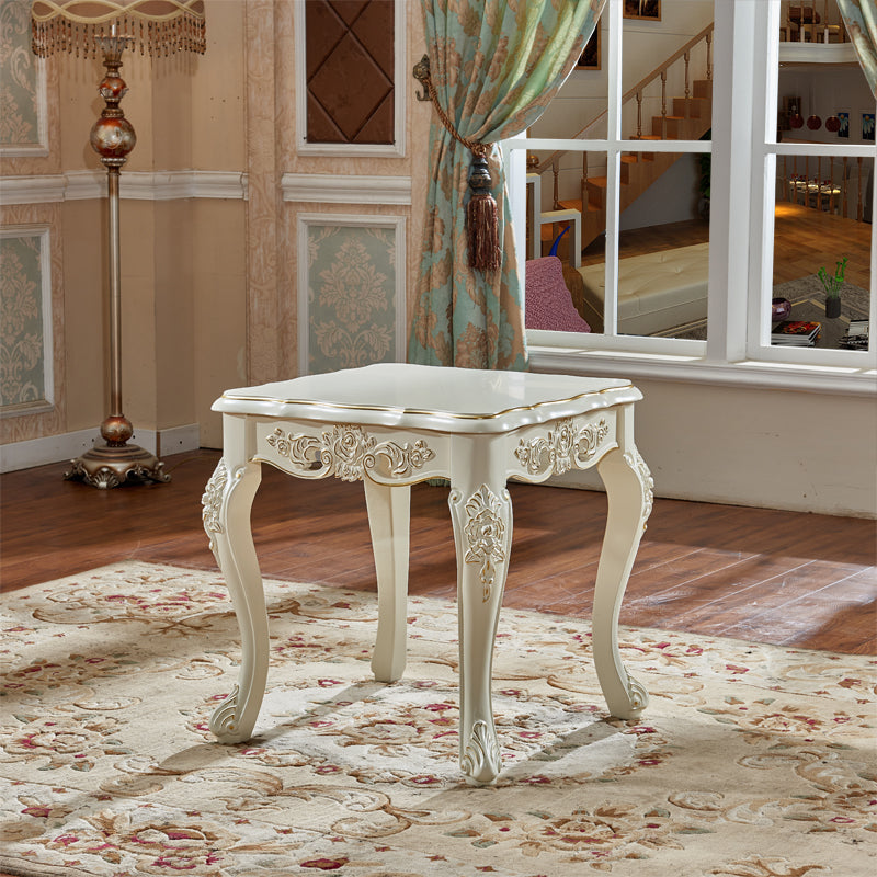 European Style Birch Leather Arm Chair Light Color Solid Back Dining Chair with White Legs White-Gold 1 Piece Clearhalo ' kitchen&dining_furn' 'Dining Chairs' 'Dining Tables & Seating' 'dining_chair' 'furn' 'furn_dining_chair' 'Furniture' 'furniture_dining_chair' 'Kitchen & Dining Furniture' 'kitchen' 3672061