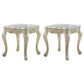 European Style Birch Leather Arm Chair Light Color Solid Back Dining Chair with White Legs White-Gold 2 Piece Set Clearhalo ' kitchen&dining_furn' 'Dining Chairs' 'Dining Tables & Seating' 'dining_chair' 'furn' 'furn_dining_chair' 'Furniture' 'furniture_dining_chair' 'Kitchen & Dining Furniture' 'kitchen' 3672062