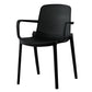 Scandinavian Plastic Dining Arm Chair Solid Back Kitchen Dining Armchair Clearhalo ' kitchen&dining_furn' 'Dining Chairs' 'Dining Tables & Seating' 'dining_chair' 'furn' 'furn_dining_chair' 'Furniture' 'furniture_dining_chair' 'Kitchen & Dining Furniture' 'kitchen' 3672114