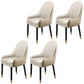 Leather Contemporary Home Side Chair Parsons Chair of 21'' Wide Chairs Yellow White 4 Piece Set Clearhalo ' kitchen&dining_furn' 'Dining Chairs' 'Dining Tables & Seating' 'dining_chair' 'furn' 'furn_dining_chair' 'Furniture' 'furniture_dining_chair' 'Kitchen & Dining Furniture' 'kitchen' 3672162