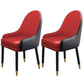 Leather Contemporary Home Side Chair Parsons Chair of 21'' Wide Chairs Red 2 Piece Set Clearhalo ' kitchen&dining_furn' 'Dining Chairs' 'Dining Tables & Seating' 'dining_chair' 'furn' 'furn_dining_chair' 'Furniture' 'furniture_dining_chair' 'Kitchen & Dining Furniture' 'kitchen' 3672173