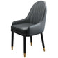 Leather Contemporary Home Side Chair Parsons Chair of 21'' Wide Chairs Grey 1 Piece Clearhalo ' kitchen&dining_furn' 'Dining Chairs' 'Dining Tables & Seating' 'dining_chair' 'furn' 'furn_dining_chair' 'Furniture' 'furniture_dining_chair' 'Kitchen & Dining Furniture' 'kitchen' 3672181