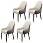 Leather Contemporary Home Side Chair Parsons Chair of 21'' Wide Chairs Off-White 4 Piece Set Clearhalo ' kitchen&dining_furn' 'Dining Chairs' 'Dining Tables & Seating' 'dining_chair' 'furn' 'furn_dining_chair' 'Furniture' 'furniture_dining_chair' 'Kitchen & Dining Furniture' 'kitchen' 3672195