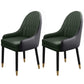 Leather Contemporary Home Side Chair Parsons Chair of 21'' Wide Chairs Black Green 2 Piece Set Clearhalo ' kitchen&dining_furn' 'Dining Chairs' 'Dining Tables & Seating' 'dining_chair' 'furn' 'furn_dining_chair' 'Furniture' 'furniture_dining_chair' 'Kitchen & Dining Furniture' 'kitchen' 3672200
