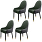 Leather Contemporary Home Side Chair Parsons Chair of 21'' Wide Chairs Black Green 4 Piece Set Clearhalo ' kitchen&dining_furn' 'Dining Chairs' 'Dining Tables & Seating' 'dining_chair' 'furn' 'furn_dining_chair' 'Furniture' 'furniture_dining_chair' 'Kitchen & Dining Furniture' 'kitchen' 3672201