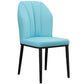 Modern Indoor Leather Parsons Chair 36"H Armless Dining Chair for Restaurant Light Blue 1 Piece Black Clearhalo ' kitchen&dining_furn' 'Dining Chairs' 'Dining Tables & Seating' 'dining_chair' 'furn' 'furn_dining_chair' 'Furniture' 'furniture_dining_chair' 'Kitchen & Dining Furniture' 'kitchen' 3672240