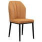 Modern Indoor Leather Parsons Chair 36"H Armless Dining Chair for Restaurant Light Coffee 1 Piece Black Clearhalo ' kitchen&dining_furn' 'Dining Chairs' 'Dining Tables & Seating' 'dining_chair' 'furn' 'furn_dining_chair' 'Furniture' 'furniture_dining_chair' 'Kitchen & Dining Furniture' 'kitchen' 3672255