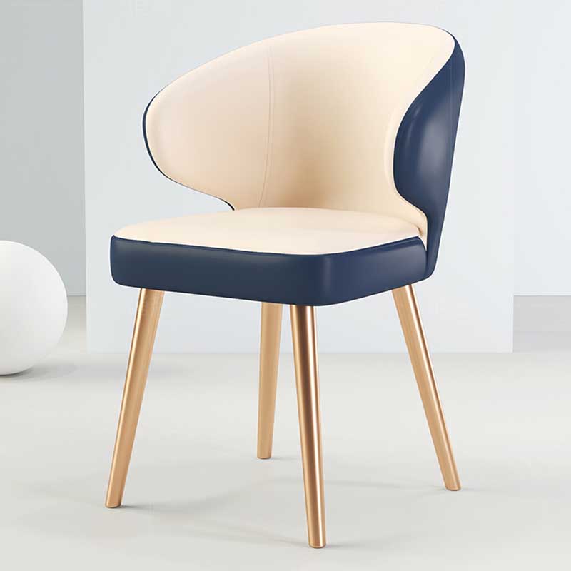 Modern Indoor-Outdoor Chair Metal Dining Wingback Armless Chair for Kitchen Clearhalo ' kitchen&dining_furn' 'Dining Chairs' 'Dining Tables & Seating' 'dining_chair' 'furn' 'furn_dining_chair' 'Furniture' 'furniture_dining_chair' 'Kitchen & Dining Furniture' 'kitchen' 3672276