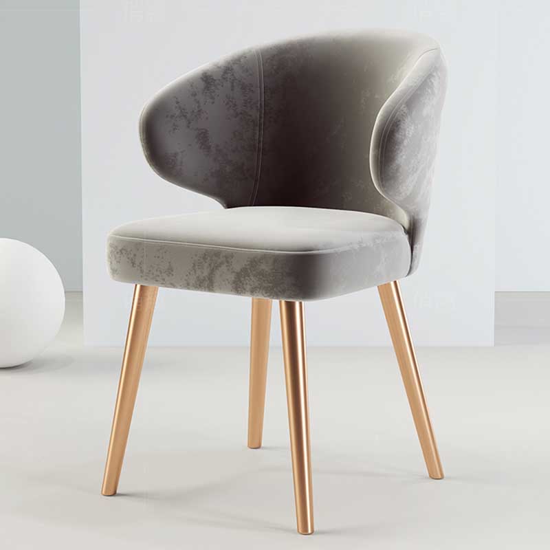 Modern Indoor-Outdoor Chair Metal Dining Wingback Armless Chair for Kitchen Clearhalo ' kitchen&dining_furn' 'Dining Chairs' 'Dining Tables & Seating' 'dining_chair' 'furn' 'furn_dining_chair' 'Furniture' 'furniture_dining_chair' 'Kitchen & Dining Furniture' 'kitchen' 3672282