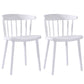 Multicolor Contemporary Style Side Chair Set Windsor Back Side Dining Chair White 2 Piece Set Clearhalo ' kitchen&dining_furn' 'Dining Chairs' 'Dining Tables & Seating' 'dining_chair' 'furn' 'furn_dining_chair' 'Furniture' 'furniture_dining_chair' 'Kitchen & Dining Furniture' 'kitchen' 3672333