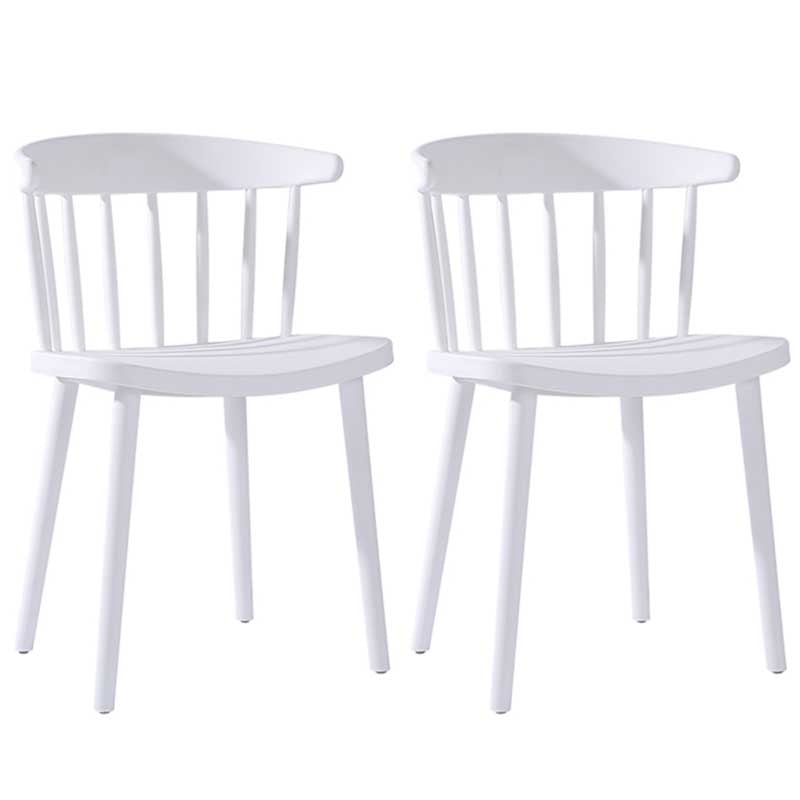 Multicolor Contemporary Style Side Chair Set Windsor Back Side Dining Chair White 2 Piece Set Clearhalo ' kitchen&dining_furn' 'Dining Chairs' 'Dining Tables & Seating' 'dining_chair' 'furn' 'furn_dining_chair' 'Furniture' 'furniture_dining_chair' 'Kitchen & Dining Furniture' 'kitchen' 3672333