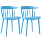 Multicolor Contemporary Style Side Chair Set Windsor Back Side Dining Chair Sky Blue 2 Piece Set Clearhalo ' kitchen&dining_furn' 'Dining Chairs' 'Dining Tables & Seating' 'dining_chair' 'furn' 'furn_dining_chair' 'Furniture' 'furniture_dining_chair' 'Kitchen & Dining Furniture' 'kitchen' 3672339