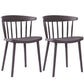 Multicolor Contemporary Style Side Chair Set Windsor Back Side Dining Chair Grey 2 Piece Set Clearhalo ' kitchen&dining_furn' 'Dining Chairs' 'Dining Tables & Seating' 'dining_chair' 'furn' 'furn_dining_chair' 'Furniture' 'furniture_dining_chair' 'Kitchen & Dining Furniture' 'kitchen' 3672345
