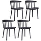 Multicolor Contemporary Style Side Chair Set Windsor Back Side Dining Chair Black 4 Piece Set Clearhalo ' kitchen&dining_furn' 'Dining Chairs' 'Dining Tables & Seating' 'dining_chair' 'furn' 'furn_dining_chair' 'Furniture' 'furniture_dining_chair' 'Kitchen & Dining Furniture' 'kitchen' 3672352