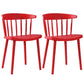 Multicolor Contemporary Style Side Chair Set Windsor Back Side Dining Chair Red 2 Piece Set Clearhalo ' kitchen&dining_furn' 'Dining Chairs' 'Dining Tables & Seating' 'dining_chair' 'furn' 'furn_dining_chair' 'Furniture' 'furniture_dining_chair' 'Kitchen & Dining Furniture' 'kitchen' 3672354