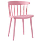 Multicolor Contemporary Style Side Chair Set Windsor Back Side Dining Chair Pink 1 Piece Clearhalo ' kitchen&dining_furn' 'Dining Chairs' 'Dining Tables & Seating' 'dining_chair' 'furn' 'furn_dining_chair' 'Furniture' 'furniture_dining_chair' 'Kitchen & Dining Furniture' 'kitchen' 3672356