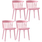 Multicolor Contemporary Style Side Chair Set Windsor Back Side Dining Chair Pink 4 Piece Set Clearhalo ' kitchen&dining_furn' 'Dining Chairs' 'Dining Tables & Seating' 'dining_chair' 'furn' 'furn_dining_chair' 'Furniture' 'furniture_dining_chair' 'Kitchen & Dining Furniture' 'kitchen' 3672358