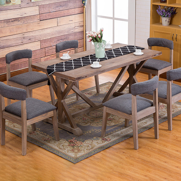 Country Style Solid Wood Dining Room Chair Open Back Dining Side Chair Clearhalo ' kitchen&dining_furn' 'Dining Chairs' 'Dining Tables & Seating' 'dining_chair' 'furn' 'furn_dining_chair' 'Furniture' 'furniture_dining_chair' 'Kitchen & Dining Furniture' 'kitchen' 3672375