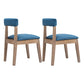 Country Style Solid Wood Dining Room Chair Open Back Dining Side Chair Ocean Blue 2 Piece Set Clearhalo ' kitchen&dining_furn' 'Dining Chairs' 'Dining Tables & Seating' 'dining_chair' 'furn' 'furn_dining_chair' 'Furniture' 'furniture_dining_chair' 'Kitchen & Dining Furniture' 'kitchen' 3672376