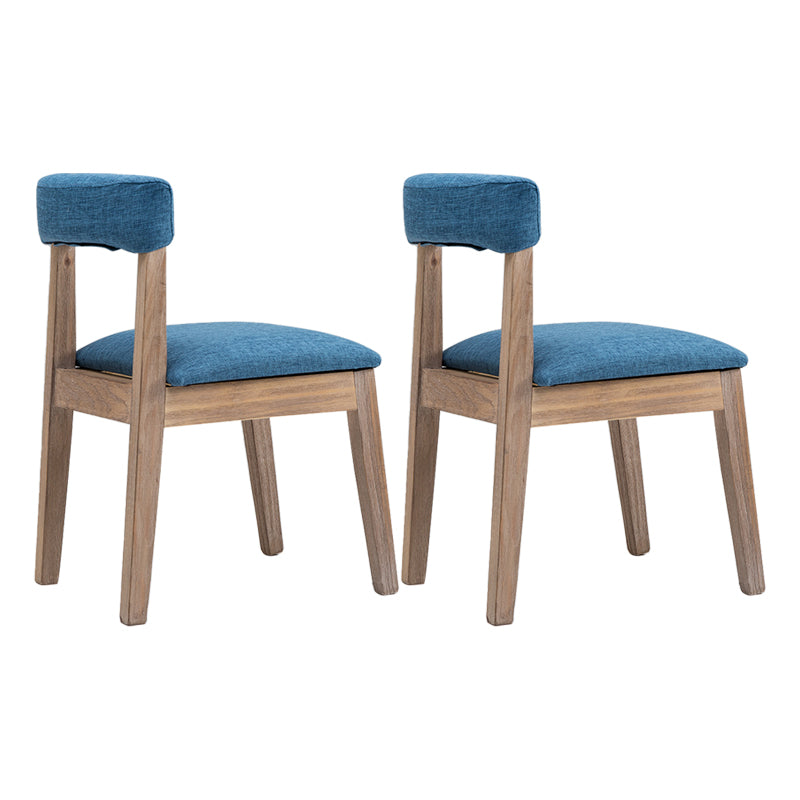 Country Style Solid Wood Dining Room Chair Open Back Dining Side Chair Ocean Blue 2 Piece Set Clearhalo ' kitchen&dining_furn' 'Dining Chairs' 'Dining Tables & Seating' 'dining_chair' 'furn' 'furn_dining_chair' 'Furniture' 'furniture_dining_chair' 'Kitchen & Dining Furniture' 'kitchen' 3672376