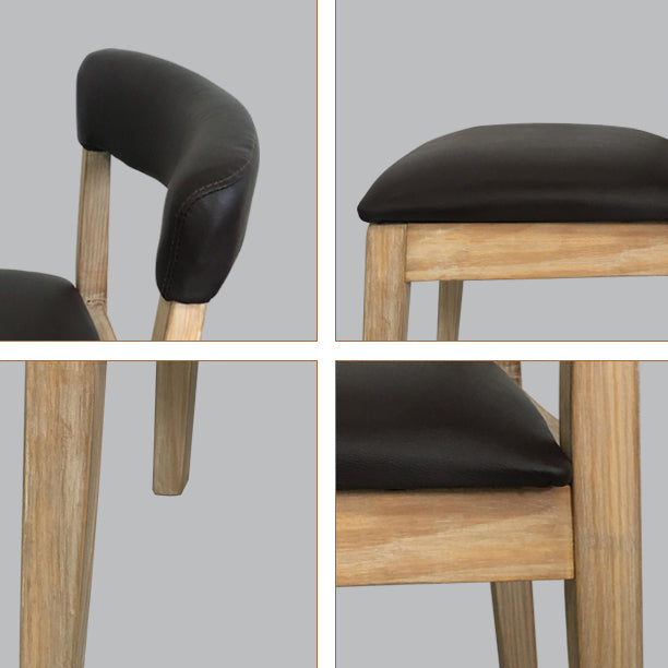 Country Style Solid Wood Dining Room Chair Open Back Dining Side Chair Clearhalo ' kitchen&dining_furn' 'Dining Chairs' 'Dining Tables & Seating' 'dining_chair' 'furn' 'furn_dining_chair' 'Furniture' 'furniture_dining_chair' 'Kitchen & Dining Furniture' 'kitchen' 3672379