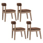 Country Style Solid Wood Dining Room Chair Open Back Dining Side Chair Coffee 4 Piece Set Clearhalo ' kitchen&dining_furn' 'Dining Chairs' 'Dining Tables & Seating' 'dining_chair' 'furn' 'furn_dining_chair' 'Furniture' 'furniture_dining_chair' 'Kitchen & Dining Furniture' 'kitchen' 3672384