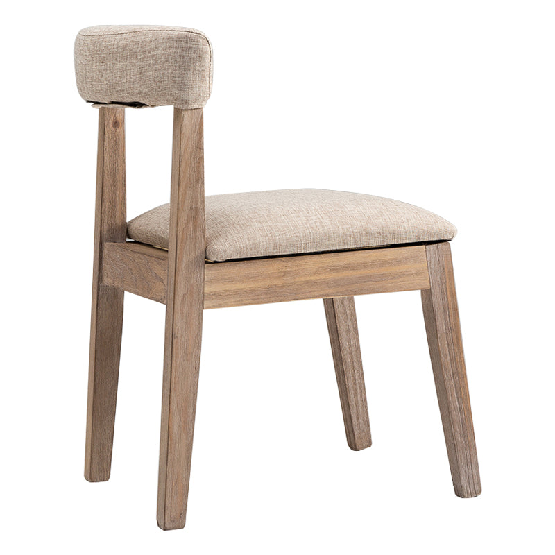 Country Style Solid Wood Dining Room Chair Open Back Dining Side Chair Beige 1 Piece Clearhalo ' kitchen&dining_furn' 'Dining Chairs' 'Dining Tables & Seating' 'dining_chair' 'furn' 'furn_dining_chair' 'Furniture' 'furniture_dining_chair' 'Kitchen & Dining Furniture' 'kitchen' 3672385