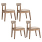 Country Style Solid Wood Dining Room Chair Open Back Dining Side Chair Beige 4 Piece Set Clearhalo ' kitchen&dining_furn' 'Dining Chairs' 'Dining Tables & Seating' 'dining_chair' 'furn' 'furn_dining_chair' 'Furniture' 'furniture_dining_chair' 'Kitchen & Dining Furniture' 'kitchen' 3672387