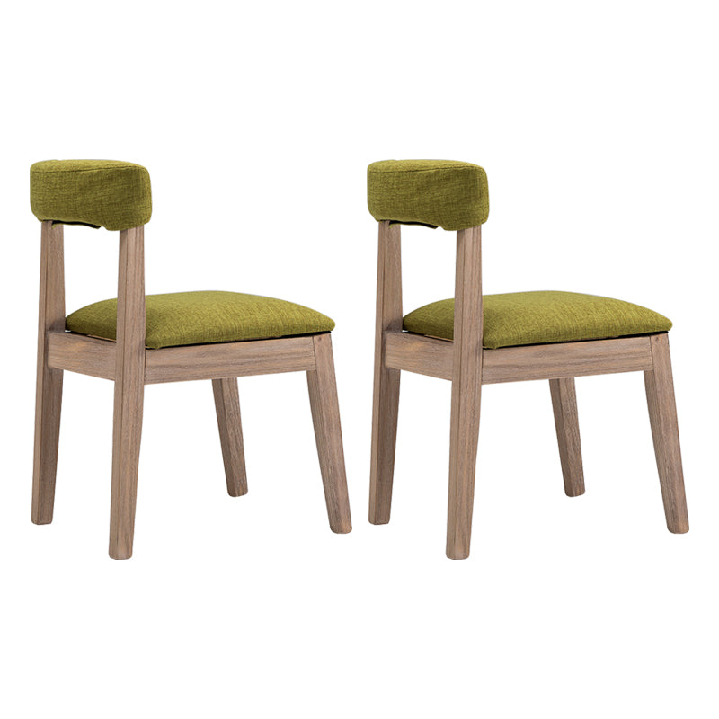 Country Style Solid Wood Dining Room Chair Open Back Dining Side Chair Green 2 Piece Set Clearhalo ' kitchen&dining_furn' 'Dining Chairs' 'Dining Tables & Seating' 'dining_chair' 'furn' 'furn_dining_chair' 'Furniture' 'furniture_dining_chair' 'Kitchen & Dining Furniture' 'kitchen' 3672392