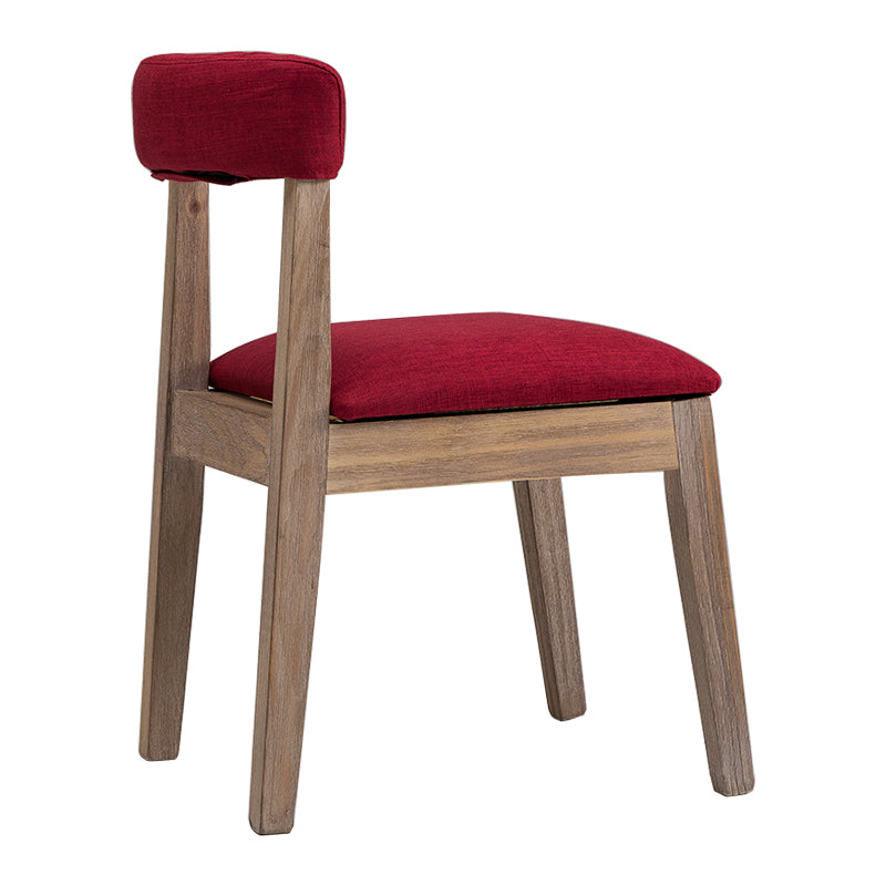 Country Style Solid Wood Dining Room Chair Open Back Dining Side Chair Red 1 Piece Clearhalo ' kitchen&dining_furn' 'Dining Chairs' 'Dining Tables & Seating' 'dining_chair' 'furn' 'furn_dining_chair' 'Furniture' 'furniture_dining_chair' 'Kitchen & Dining Furniture' 'kitchen' 3672394