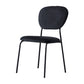 Contemporary Style Metal Dining Room Kitchen Chair Open Back Side Chairs Black 1 Piece Clearhalo ' kitchen&dining_furn' 'Dining Chairs' 'Dining Tables & Seating' 'dining_chair' 'furn' 'furn_dining_chair' 'Furniture' 'furniture_dining_chair' 'Kitchen & Dining Furniture' 'kitchen' 3672422