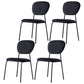Contemporary Style Metal Dining Room Kitchen Chair Open Back Side Chairs Black 4 Piece Set Clearhalo ' kitchen&dining_furn' 'Dining Chairs' 'Dining Tables & Seating' 'dining_chair' 'furn' 'furn_dining_chair' 'Furniture' 'furniture_dining_chair' 'Kitchen & Dining Furniture' 'kitchen' 3672426