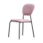Contemporary Style Metal Dining Room Kitchen Chair Open Back Side Chairs Pink 1 Piece Clearhalo ' kitchen&dining_furn' 'Dining Chairs' 'Dining Tables & Seating' 'dining_chair' 'furn' 'furn_dining_chair' 'Furniture' 'furniture_dining_chair' 'Kitchen & Dining Furniture' 'kitchen' 3672444