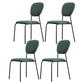 Contemporary Style Metal Dining Room Kitchen Chair Open Back Side Chairs Green 4 Piece Set Clearhalo ' kitchen&dining_furn' 'Dining Chairs' 'Dining Tables & Seating' 'dining_chair' 'furn' 'furn_dining_chair' 'Furniture' 'furniture_dining_chair' 'Kitchen & Dining Furniture' 'kitchen' 3672452