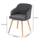 Scandinavian Beech Solid Back Arm Chair Fabric Dining Chair with Natural Legs Clearhalo ' kitchen&dining_furn' 'Dining Chairs' 'Dining Tables & Seating' 'dining_chair' 'furn' 'furn_dining_chair' 'Furniture' 'furniture_dining_chair' 'Kitchen & Dining Furniture' 'kitchen' 3672478