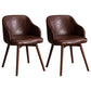 Scandinavian Beech Solid Back Arm Chair Fabric Dining Chair with Natural Legs Coffee 2 Piece Set Clearhalo ' kitchen&dining_furn' 'Dining Chairs' 'Dining Tables & Seating' 'dining_chair' 'furn' 'furn_dining_chair' 'Furniture' 'furniture_dining_chair' 'Kitchen & Dining Furniture' 'kitchen' 3672506