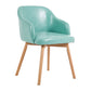 Scandinavian Beech Solid Back Arm Chair Fabric Dining Chair with Natural Legs Turquoise 1 Piece Clearhalo ' kitchen&dining_furn' 'Dining Chairs' 'Dining Tables & Seating' 'dining_chair' 'furn' 'furn_dining_chair' 'Furniture' 'furniture_dining_chair' 'Kitchen & Dining Furniture' 'kitchen' 3672514