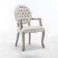 Farmhouse Wood Dining Chair Upholstered Arm Chair with 4 Grey Legs for Dining Room White 1 Piece Clearhalo ' kitchen&dining_furn' 'Dining Chairs' 'Dining Tables & Seating' 'dining_chair' 'furn' 'furn_dining_chair' 'Furniture' 'furniture_dining_chair' 'Kitchen & Dining Furniture' 'kitchen' 3672537