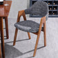 Scandinavian Rubberwood Open Arm Chair Upholstered Dining Chair with Wood Legs Clearhalo ' kitchen&dining_furn' 'Dining Chairs' 'Dining Tables & Seating' 'dining_chair' 'furn' 'furn_dining_chair' 'Furniture' 'furniture_dining_chair' 'Kitchen & Dining Furniture' 'kitchen' 3672552