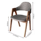 Scandinavian Rubberwood Open Arm Chair Upholstered Dining Chair with Wood Legs Clearhalo ' kitchen&dining_furn' 'Dining Chairs' 'Dining Tables & Seating' 'dining_chair' 'furn' 'furn_dining_chair' 'Furniture' 'furniture_dining_chair' 'Kitchen & Dining Furniture' 'kitchen' 3672564