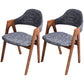 Scandinavian Rubberwood Open Arm Chair Upholstered Dining Chair with Wood Legs Silver Gray 2 Piece Set Clearhalo ' kitchen&dining_furn' 'Dining Chairs' 'Dining Tables & Seating' 'dining_chair' 'furn' 'furn_dining_chair' 'Furniture' 'furniture_dining_chair' 'Kitchen & Dining Furniture' 'kitchen' 3672565