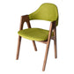Scandinavian Rubberwood Open Arm Chair Upholstered Dining Chair with Wood Legs Green 1 Piece Clearhalo ' kitchen&dining_furn' 'Dining Chairs' 'Dining Tables & Seating' 'dining_chair' 'furn' 'furn_dining_chair' 'Furniture' 'furniture_dining_chair' 'Kitchen & Dining Furniture' 'kitchen' 3672573