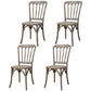 Wood Farmhouse Restaurant Side Chair Slat Back Vintage Tone Dining Chair Grey 4 Piece Set Clearhalo ' kitchen&dining_furn' 'Dining Chairs' 'Dining Tables & Seating' 'dining_chair' 'furn' 'furn_dining_chair' 'Furniture' 'furniture_dining_chair' 'Kitchen & Dining Furniture' 'kitchen' 3672588