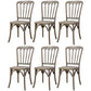 Wood Farmhouse Restaurant Side Chair Slat Back Vintage Tone Dining Chair Grey 6 Piece Set Clearhalo ' kitchen&dining_furn' 'Dining Chairs' 'Dining Tables & Seating' 'dining_chair' 'furn' 'furn_dining_chair' 'Furniture' 'furniture_dining_chair' 'Kitchen & Dining Furniture' 'kitchen' 3672589
