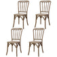 Wood Farmhouse Restaurant Side Chair Slat Back Vintage Tone Dining Chair Brown 4 Piece Set Clearhalo ' kitchen&dining_furn' 'Dining Chairs' 'Dining Tables & Seating' 'dining_chair' 'furn' 'furn_dining_chair' 'Furniture' 'furniture_dining_chair' 'Kitchen & Dining Furniture' 'kitchen' 3672593