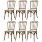 Wood Farmhouse Restaurant Side Chair Slat Back Vintage Tone Dining Chair Brown 6 Piece Set Clearhalo ' kitchen&dining_furn' 'Dining Chairs' 'Dining Tables & Seating' 'dining_chair' 'furn' 'furn_dining_chair' 'Furniture' 'furniture_dining_chair' 'Kitchen & Dining Furniture' 'kitchen' 3672595