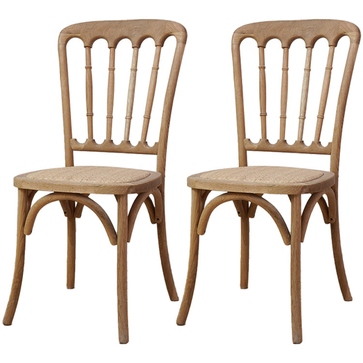 Wood Farmhouse Restaurant Side Chair Slat Back Vintage Tone Dining Chair Wood 2 Piece Set Clearhalo ' kitchen&dining_furn' 'Dining Chairs' 'Dining Tables & Seating' 'dining_chair' 'furn' 'furn_dining_chair' 'Furniture' 'furniture_dining_chair' 'Kitchen & Dining Furniture' 'kitchen' 3672598