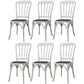 Wood Farmhouse Restaurant Side Chair Slat Back Vintage Tone Dining Chair White 6 Piece Set Clearhalo ' kitchen&dining_furn' 'Dining Chairs' 'Dining Tables & Seating' 'dining_chair' 'furn' 'furn_dining_chair' 'Furniture' 'furniture_dining_chair' 'Kitchen & Dining Furniture' 'kitchen' 3672606