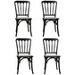 Wood Farmhouse Restaurant Side Chair Slat Back Vintage Tone Dining Chair Black 4 Piece Set Clearhalo ' kitchen&dining_furn' 'Dining Chairs' 'Dining Tables & Seating' 'dining_chair' 'furn' 'furn_dining_chair' 'Furniture' 'furniture_dining_chair' 'Kitchen & Dining Furniture' 'kitchen' 3672608