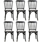 Wood Farmhouse Restaurant Side Chair Slat Back Vintage Tone Dining Chair Black 6 Piece Set Clearhalo ' kitchen&dining_furn' 'Dining Chairs' 'Dining Tables & Seating' 'dining_chair' 'furn' 'furn_dining_chair' 'Furniture' 'furniture_dining_chair' 'Kitchen & Dining Furniture' 'kitchen' 3672609